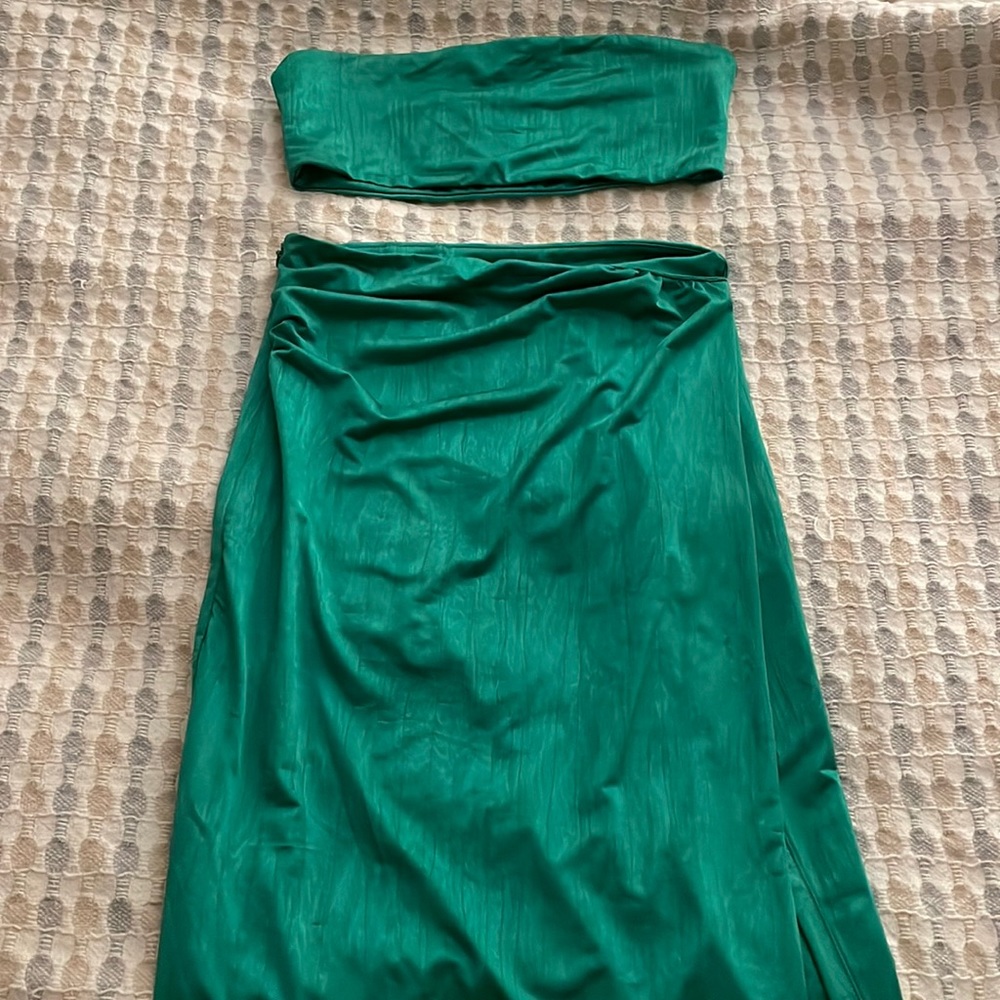 Superdown 2 piece set, teal color, size S, purchased from Revolve